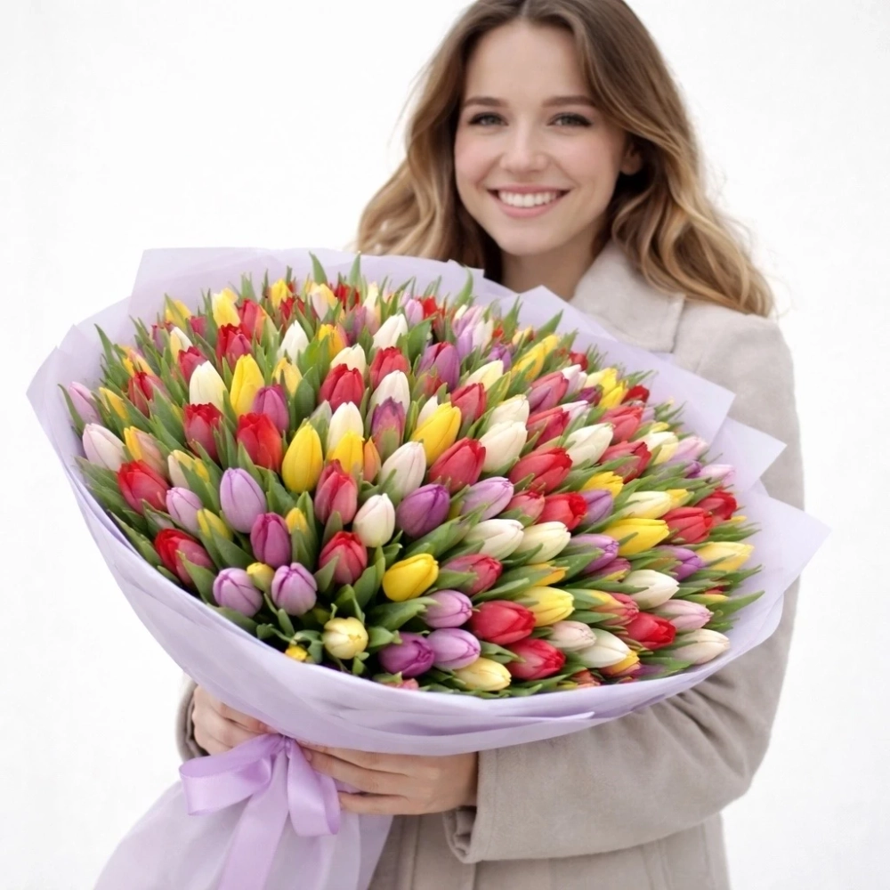 Букет тюльпанов "Spring Vibes"