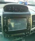 Магнитола для Toyota Land Cruiser Prado 120, Lexus GX470 (экран климата внизу) - Kuberg KR-7095-S10 Android 10, Быстрая, SIM-слот