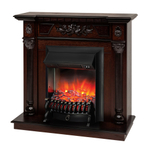 Каминокомплект Real Flame Dacota AO с очагом Fobos Lux Black (без пульта)