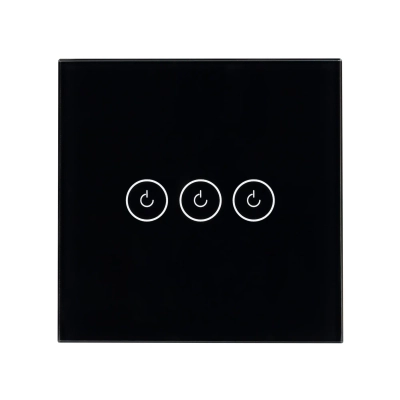 Выключатель сенсорный SWT-OMALI-S03-ZB-BK (250V, 10A, Zigbee) (Arlight, Стекло)