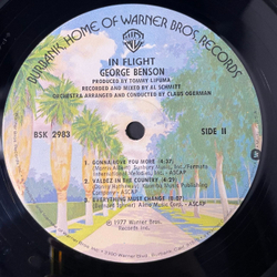 Винтажная виниловая пластинка LP George Benson In Flight (США 1977)