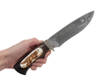 Нож Близнец, кованая 95х18, венге, вставка кость