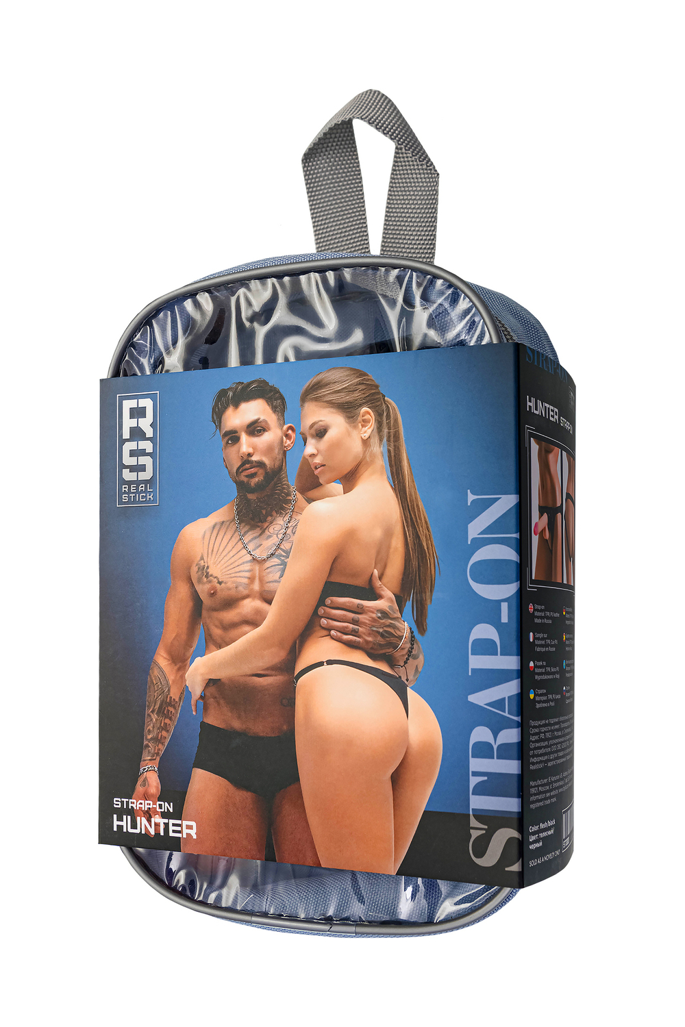 Страпон на креплении RealStick Strap-On Hunter, TPR, телесный, 14,5 см