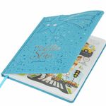 Дневник 1-4 класс 48 л., кожзам (твердая с поролоном), фигурный край, ЮНЛАНДИЯ, "Звездочки", 106933