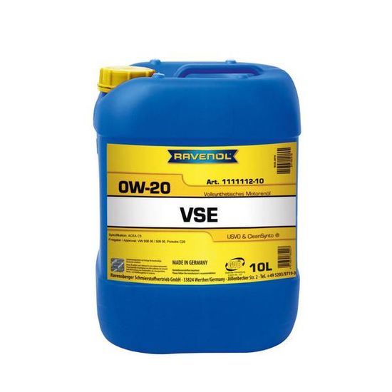 VSE SAE 0W-20 RAVENOL Моторное масло 10 литров