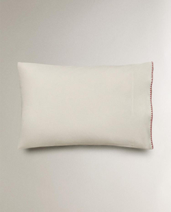 ZARA HOME ДЕТСКАЯ НАВОЛОЧКА С ВЫШИВКОЙ, РОЗОВЫЙ