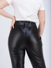 Брюки женские из натуральной кожи
