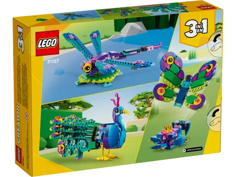 Конструктор LEGO Creator 3in1 31157 Экзотический павлин