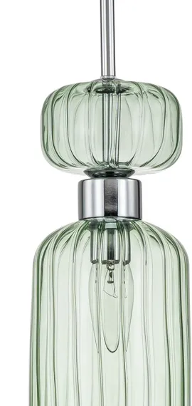 Подвесной светильник Gloss 1141/1S Chrome/Green Escada