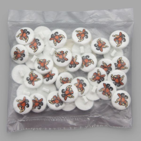 Пуговицы детские Птичка (QN113-W1) (красный), 36 шт, Magic Buttons