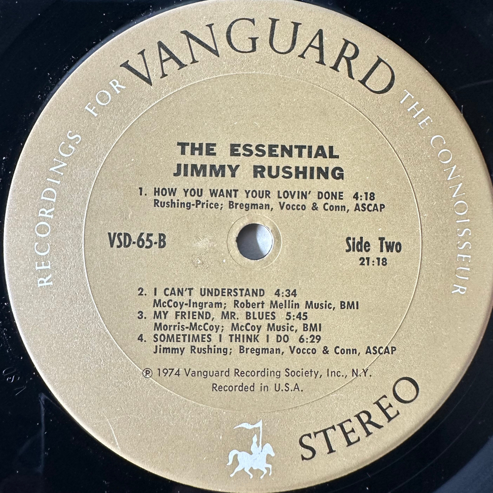 Jimmy Rushing ‎– The Essential Jimmy Rushing 2LP (США 1974г.)