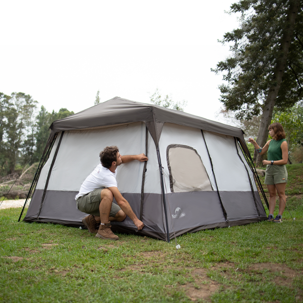 Палатка Naturehike Cape 8.3 быстросборная, серая, артикул CNK2350WS014-MBR