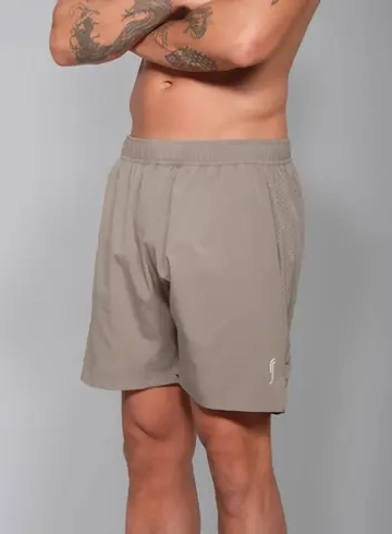 Мужские теннисные шорты RS Performance Shorts Solid Taupe/White (251M305105/000)