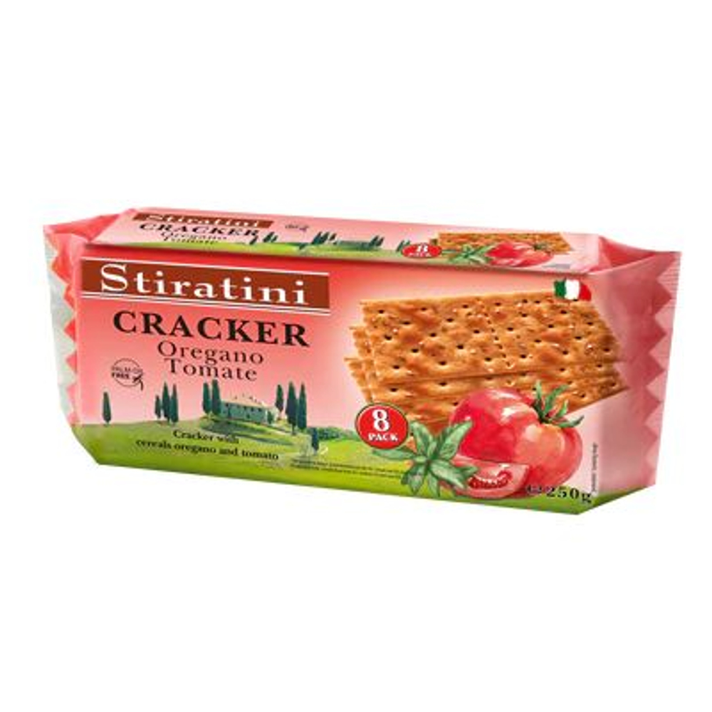 Stiratini Cracker oregano & tomato Крекеры орегано и томат 250 г (Австрия)