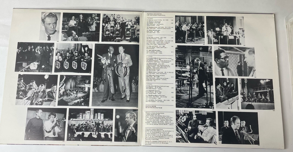 Винтажная виниловая пластинка LP Gustav Brom Густав Бром Se Svym Orchestrem, Pozdrav Orchestru (Чехословакия 1983)