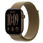 Умные часы Apple Watch Series 12 GPS, 46mm, Dark Bronze Aluminum Case with Olive Sport Loop