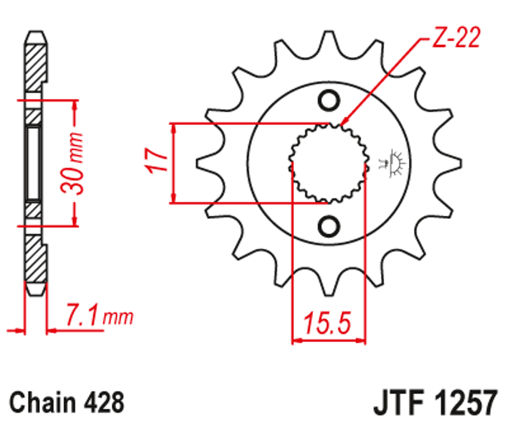 Звезда JTF1257.15