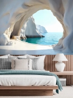 3D Фотообои Горы и вид на море