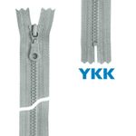 Молния трактор YKK Т5 (5 мм) 1 зам., н/раз., 16 см, цв. 119 св.серый, уп.10 шт