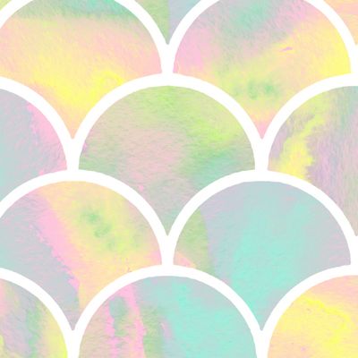 Rainbow mermaid's scales. Радужная чешуя русалки