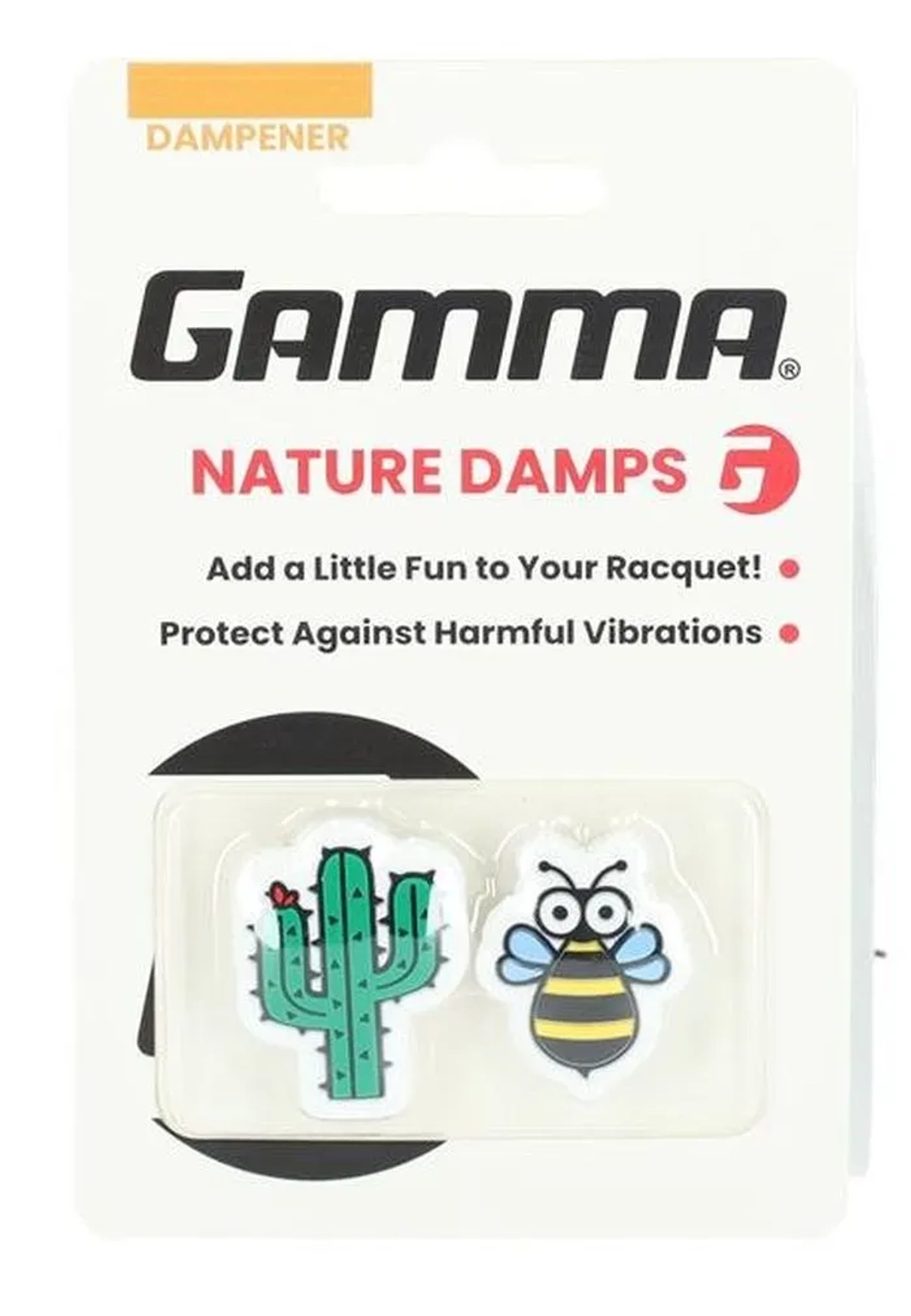 Теннисный виброгаситель Gamma Nature Dampeners 2P - cactus/bee