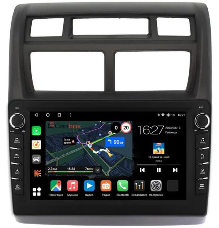 Магнитола для KIA Sportage 2008-2010 - Canbox 9049 Android 10, Быстрая, CarPlay, 4G SIM-слот