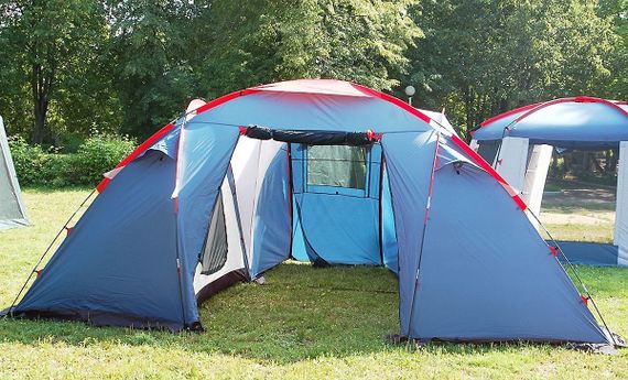Палатка Canadian Camper SANA 4 PLUS, цвет royal, второй вход.