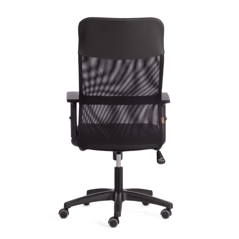 Practic (Tetchair) Кресло офисное (ткань/кожзам черный)
