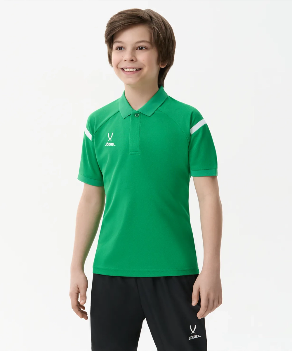 Поло CAMP 2 Poly Polo, зеленый/белый