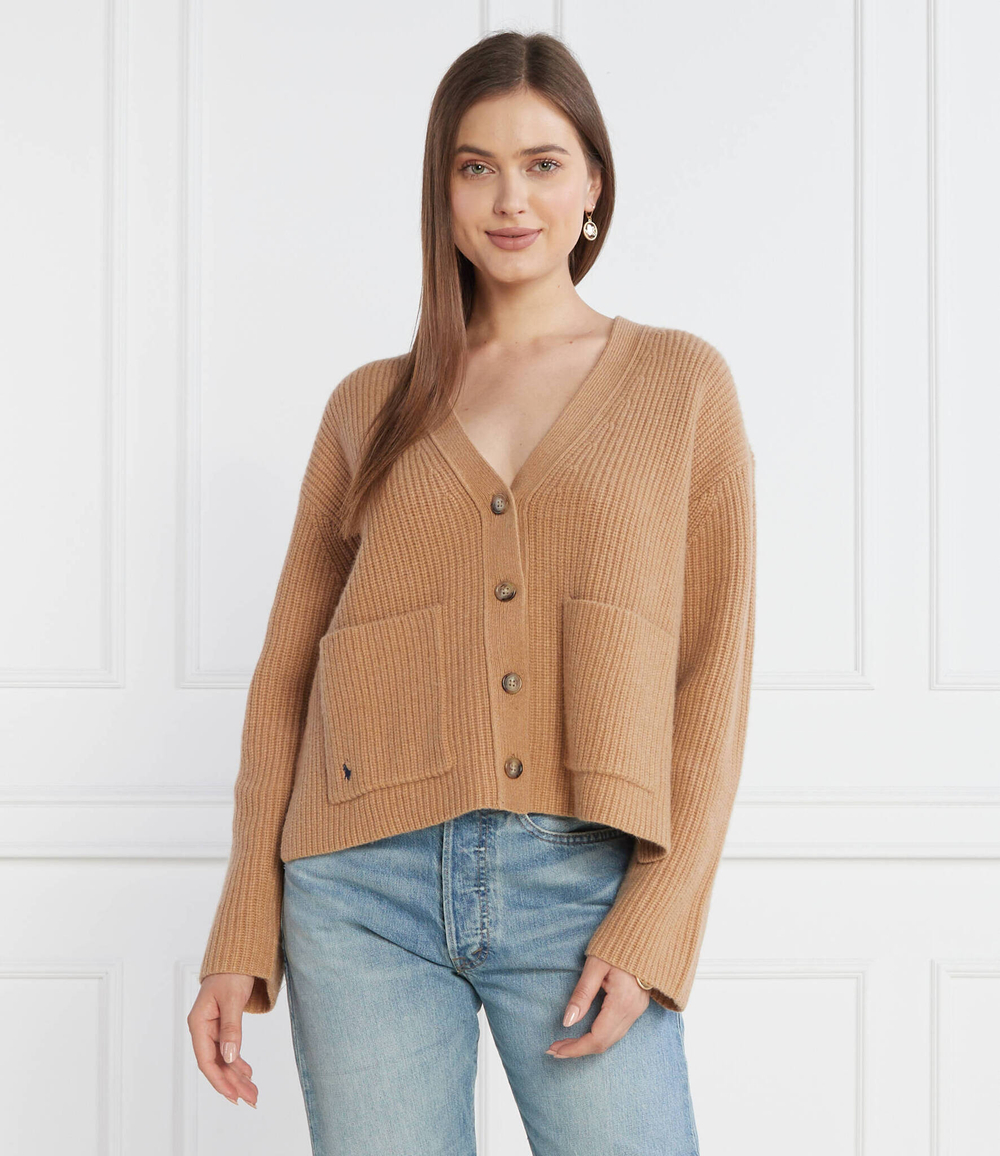 Хлопковый кардиган VN PP CARDI LONG SLEEVE POLO RALPH LAUREN - коричневый(211910426)