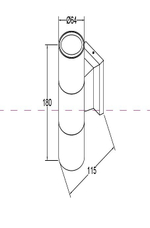 Светильник на штанге Maytoni Bowery O574WL-02B