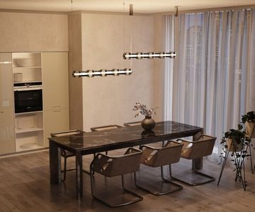 Подвесной светильник 22W 3000K MOD381PL-L45CH3K хром/дымчатый Ritmo Maytoni