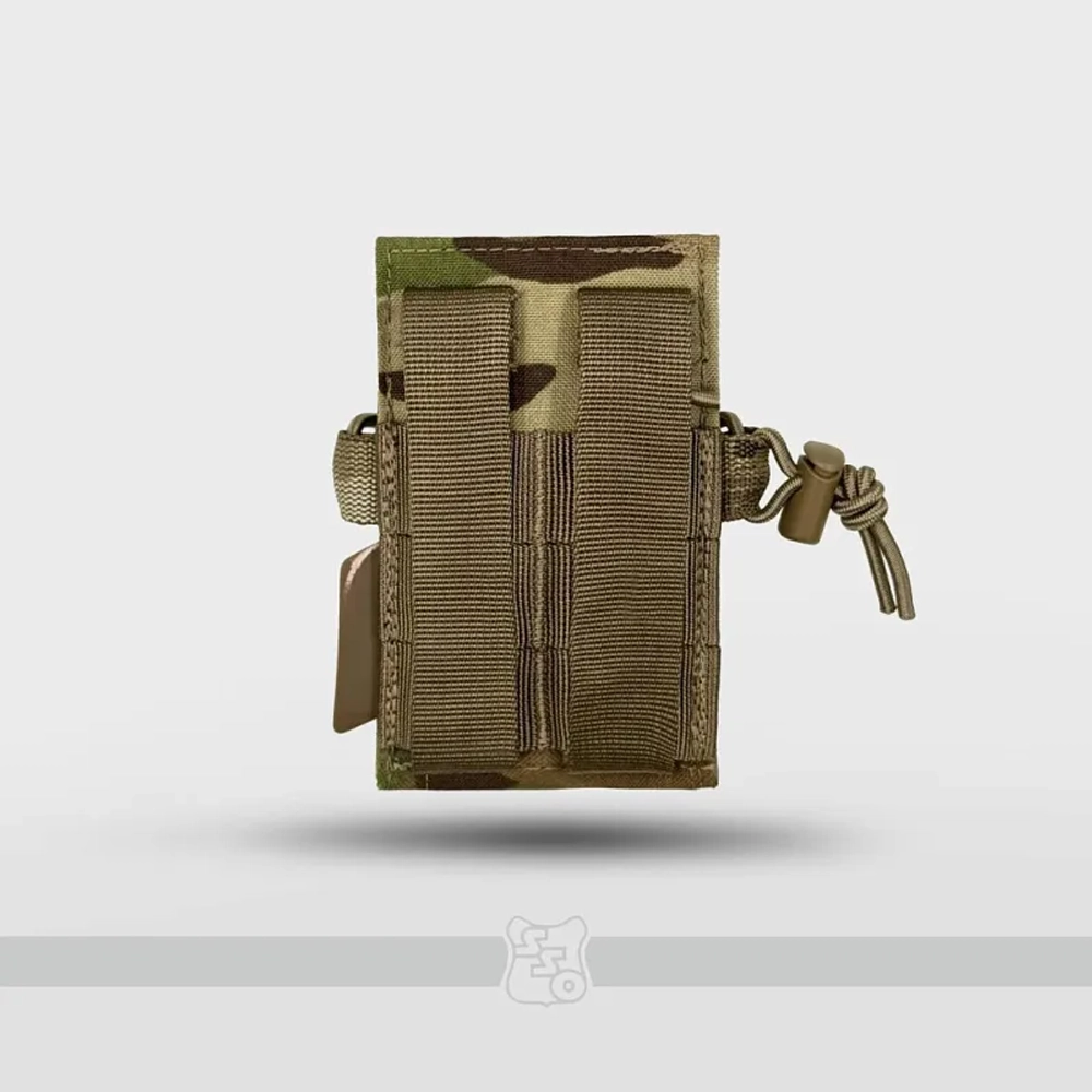 ПРС 2 MOLLE. Сумка под радиостанцию с утяжками и фастексом ССО