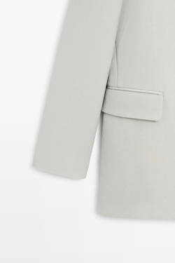 Massimo Dutti Пиджак с пуговицами - STUDIO, серый меланж