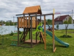 Детская площадка Панда Фани с балконом мод.1