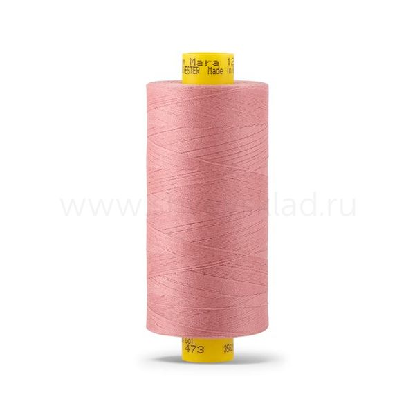 Нитка Gutermann Mara 120 (1000 метров), 1 кат., универсальная | 473 пудрово-розовый
