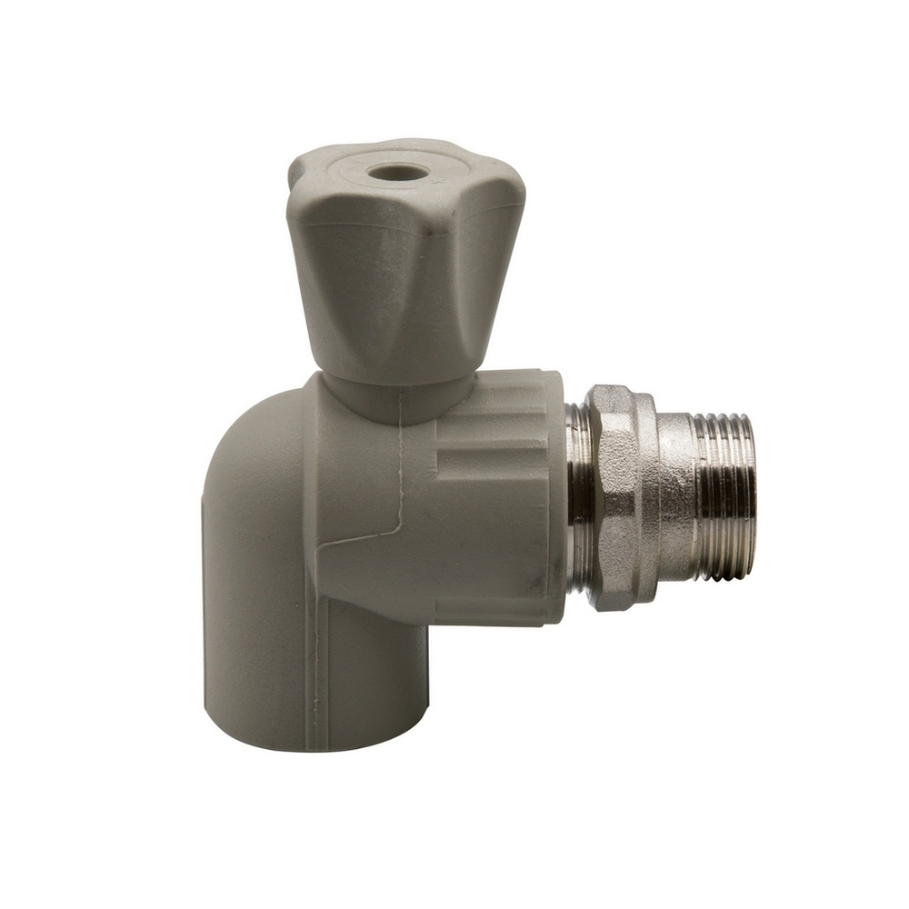 Кран американка шар 25-3/4'' угловой EVER®  СЕРЫЙ (Россия)