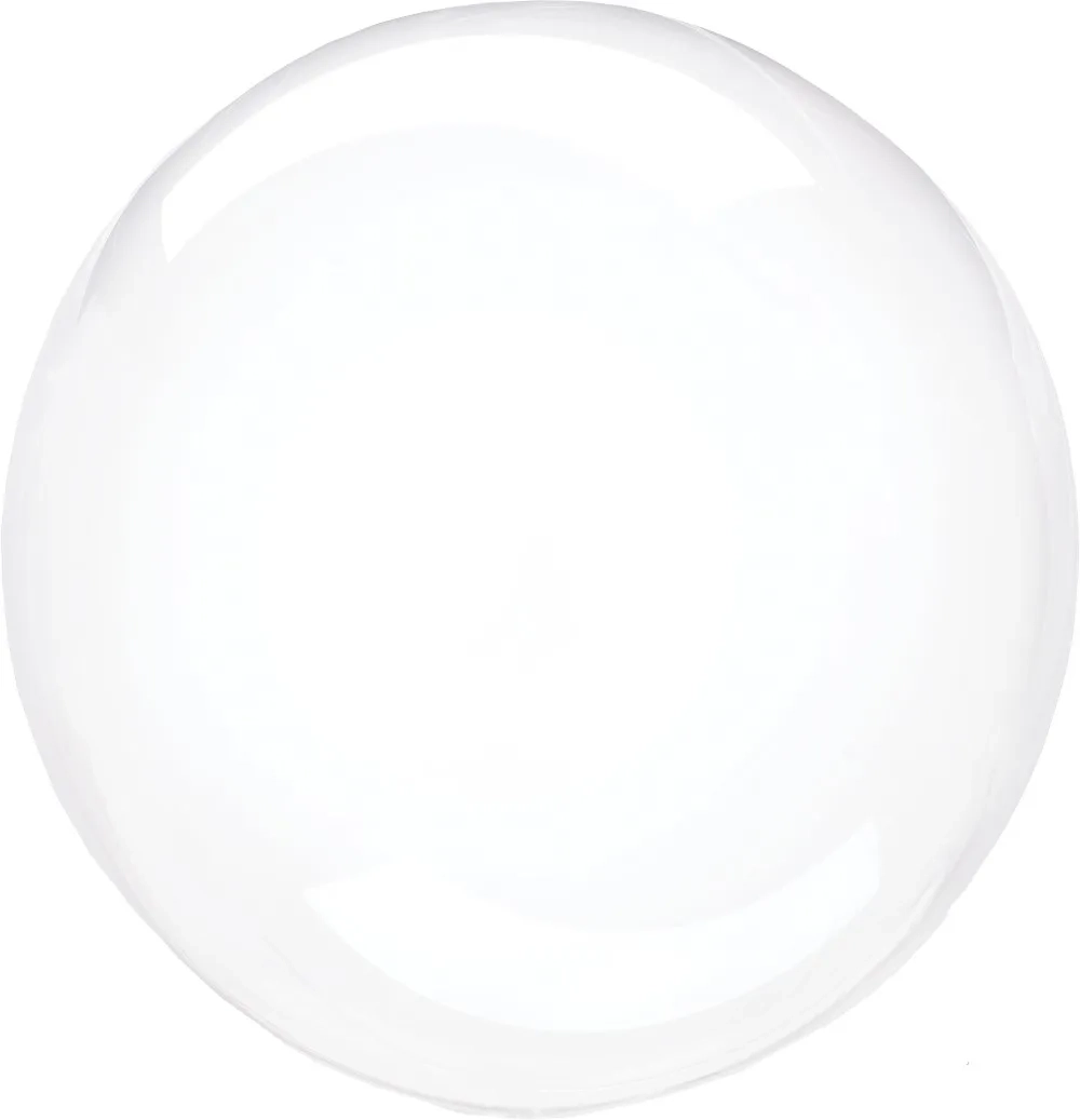 Шар (36''/91 см) Сфера, Deco Bubble (синяя упаковка), Прозрачный, Кристалл, 10 шт. в уп.