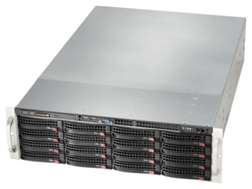 Сервер Supermicro SuperStorage 6039P-E1CR16H без процессора/без ОЗУ/без накопителей/количество отсеков 3.5" hot swap: 16/1200 Вт/LAN 10 Гбит/c