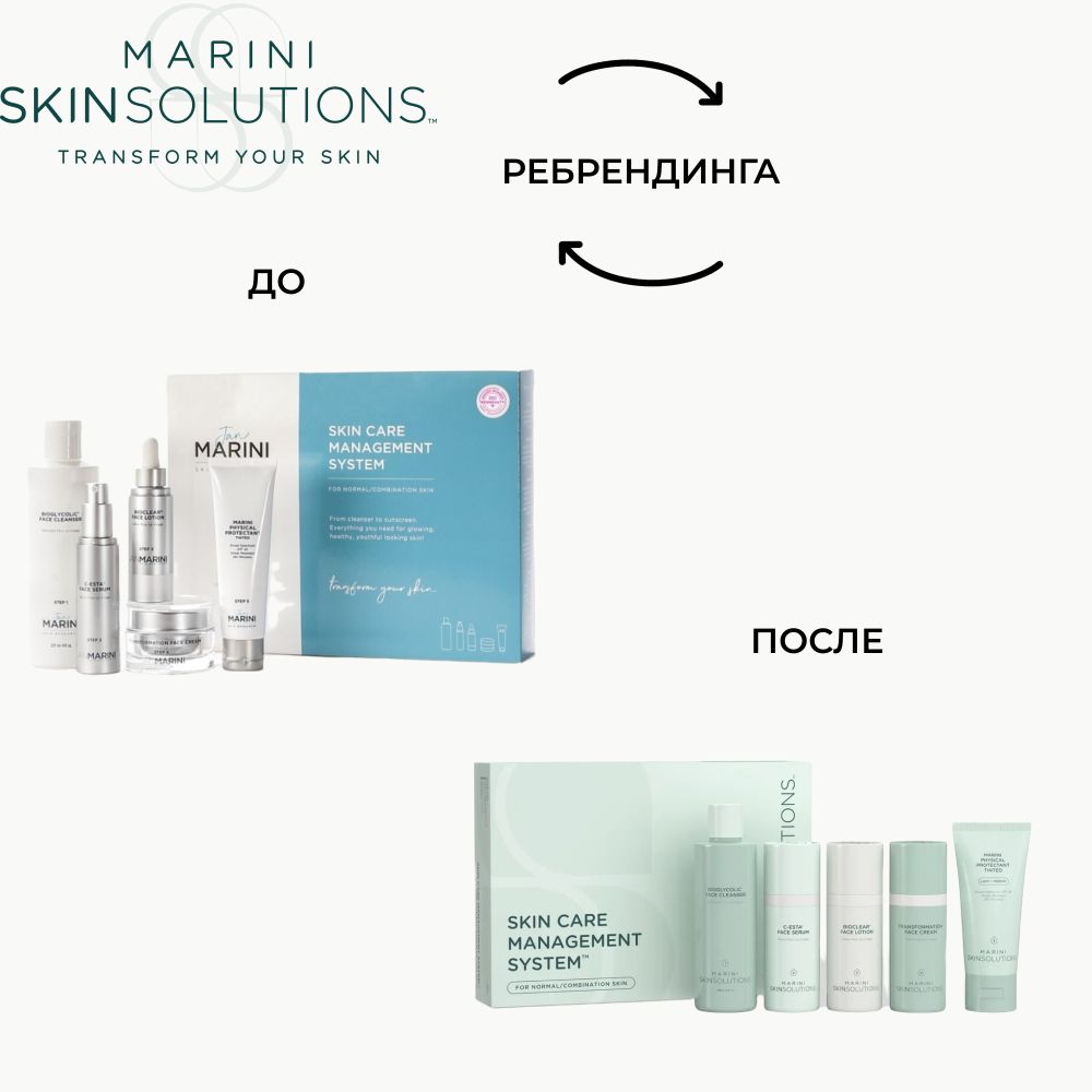 Marini SkinSolutions Skin Care Management System Система ухода для нормальной и комбинированной кожи с SPF 45