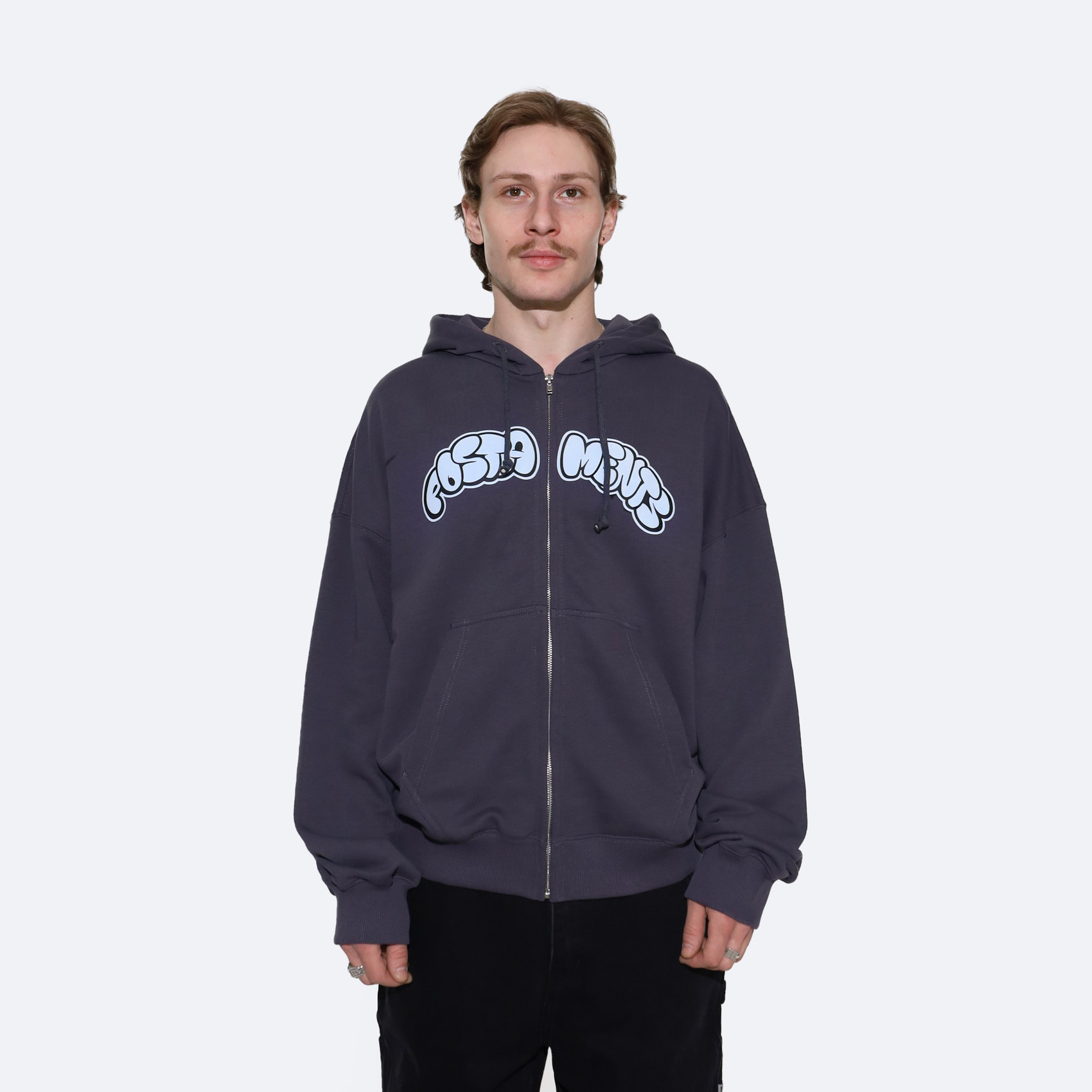 Худи Postaments Bubbles Logo Zip (grey) артикул: - купить в магазине Дайс