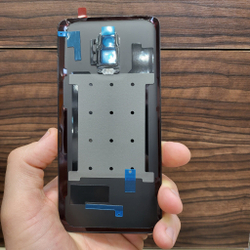 Крышка для OnePlus 6T оригинальная (заднее стекло) цвет: чёрный глянцевый