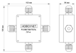 Разветвитель интерфейса RS-422/485 ПР-4 IP65 (исполнение 2) WS2-R-0405.1