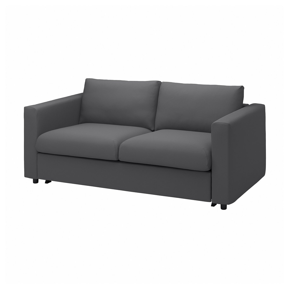 IKEA VIMLE  (ИКЕА ВИМЛЕ)  -  Чехол на 2-местный раскладной диван - Халларп серый