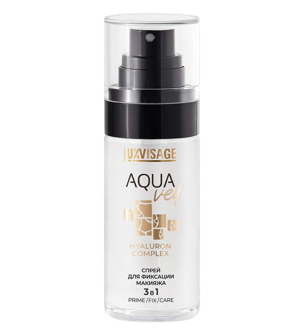 LUXVISAGE Aqua Veil  спрей-фиксатор 3в1 Праймер/Фиксатор/Уход