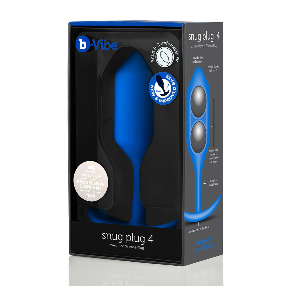 B-vibe Snug Plug 4 - Анальная пробка для ношения