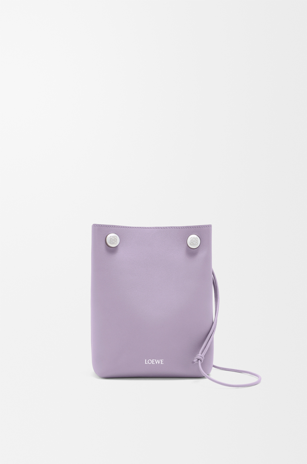 Loewe Сумка-мешок Pebble из гладкой телячьей кожи, сиреневый