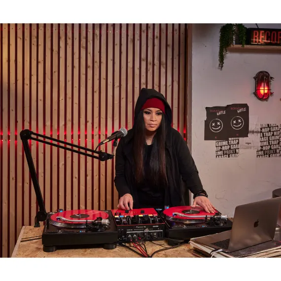 Pioneer DJM-S5 Black Red