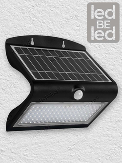 Уличный светильник на солнечной батарее с датчиком движения и света ledBEled 8W 850LM 6000К/6000К, настенный светодиодный фонарь