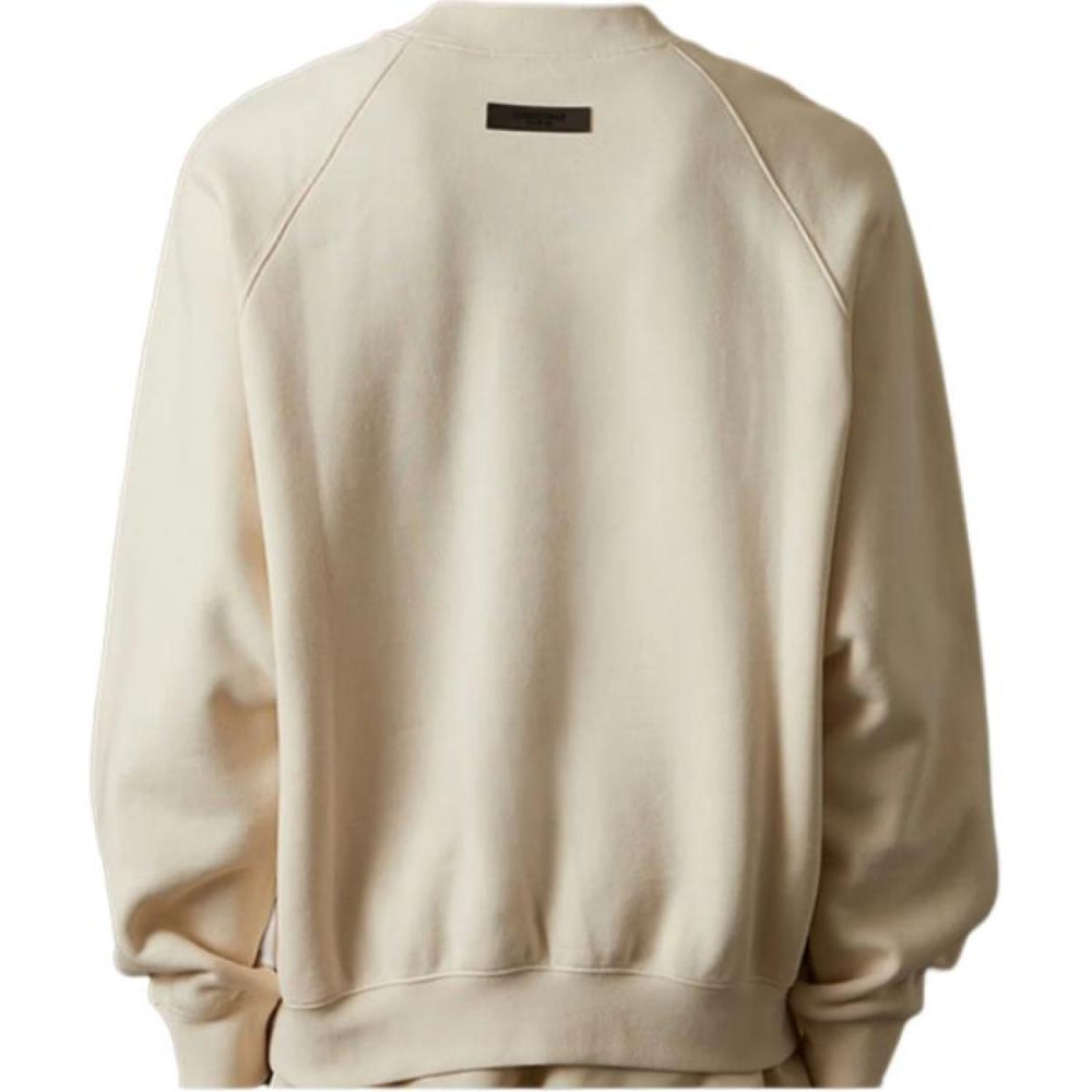 Толстовка Fear of God Essentials FW22 Crewneck Egg Shell Logo, FOG-FW22-099